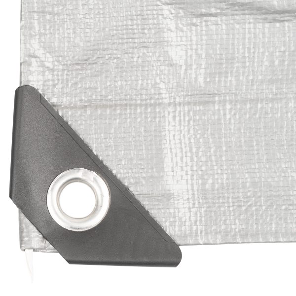 Plachta Procraft ST2x2 200g/m2 nepromokavá s oky 2x2 m stříbrná - Image 5