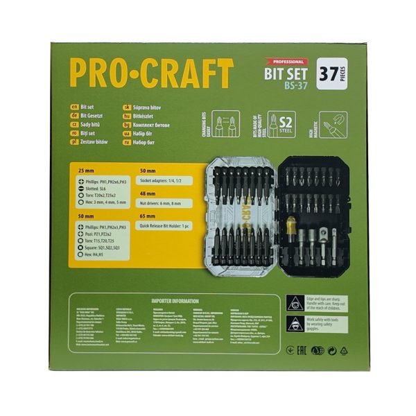 Sada bitů Procraft BS-37, S2 - Image 4